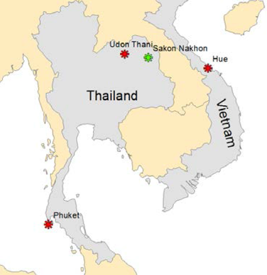 Map of SE Asia projects